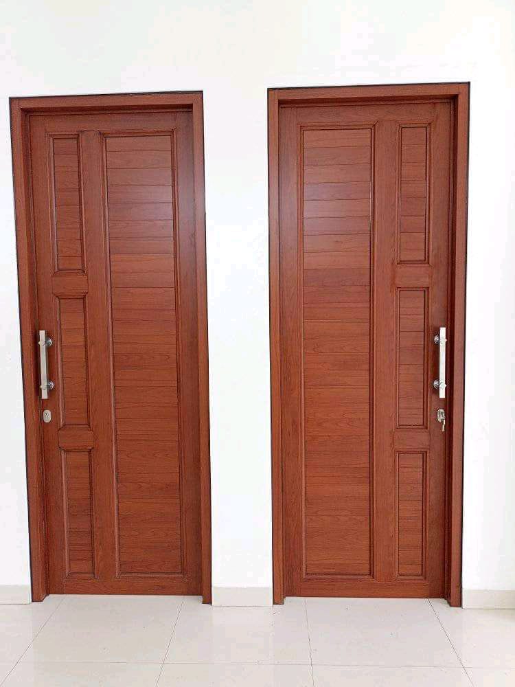 Pintu aluminium serat kayu