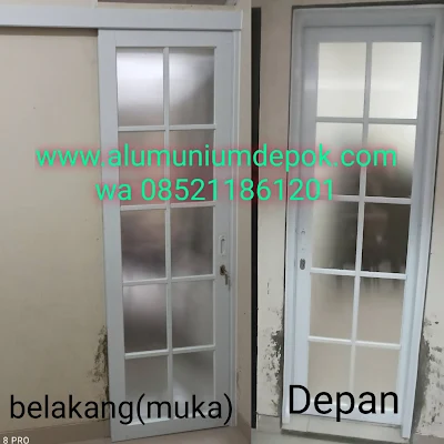 Pintu sliding aluminium 1 daun